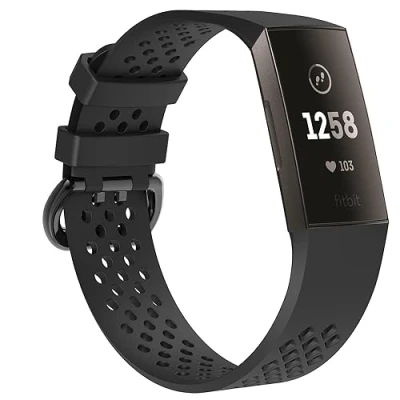 Imagen de INF Correa Compatible con Fitbit Charge 3/Fitbit 4 Silicona Transpirable