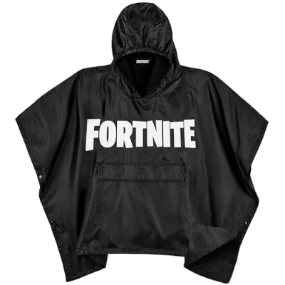 Imagen de Fortnite Chubasquero para Niños y Adolescentes Poncho Impermeable con Capucha Bolsa Transformable