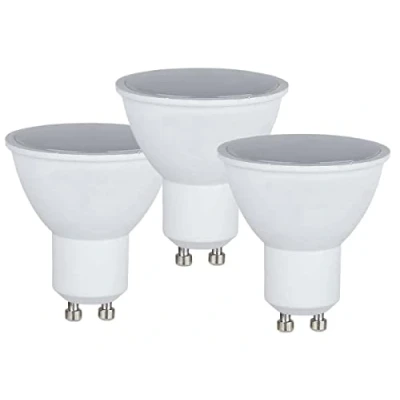 Imagen de Lámpara LED GU10 5W 220V 400 Lumen, ángulo de 110 grados, difusor ópalo (x3, 4000k)