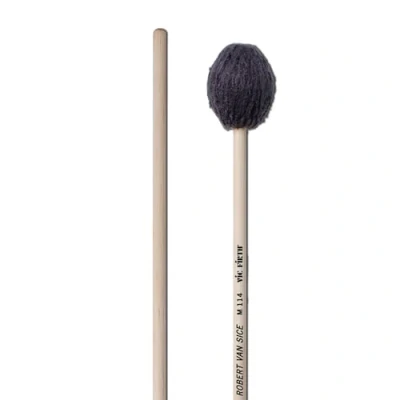 Imagen de Vic FIrth Maza de Marimba serie Signature M114 Robert Van Sice Hilo Medio color gris carbón