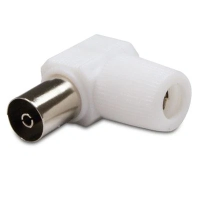 Imagen de Toma Metronic Tv 9,52mm Acodada Hembra Gris