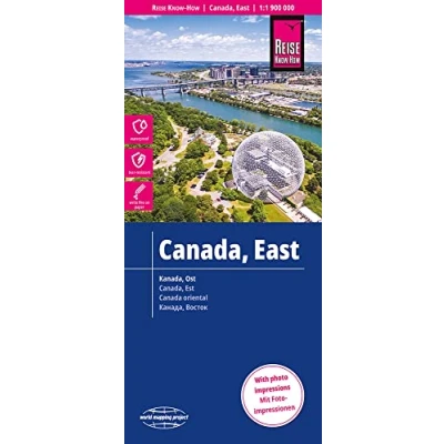 Imagen de Canadá este, mapa impermeable de carreteras. Escala 1:1.900.000 impermeable. Reise Know How.: reiß und wasserfest (world mapping project) (Canada East (1:1.900.000))