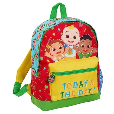 Imagen de CoComelon mochila niños y niñas, de viaje con personaje JJ para guardería, bolsa almuerzo