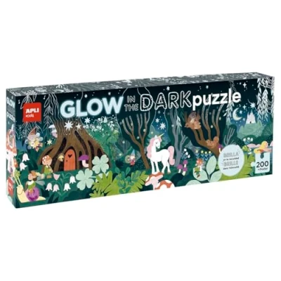 Imagen de APLI Kids El Bosque mágico Puzzle 200 Piezas Que Brilla en la Oscuridad, Multicolor (19692)