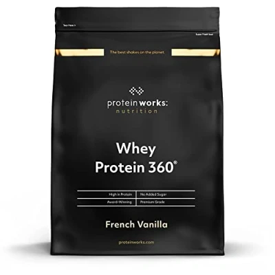 Imagen de THE Protein WORKS Whey 360 Batido Alto En Proteínas Para Construir Músculo Combinación TRI Proteica Crema Alla Vainilla 600g