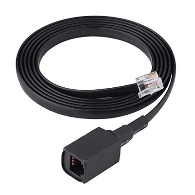 Imagen de Goshyda Cable de extensión micrófono Mano separación extraíble 1.5M y 6 Pines para Yaesu Radio Walkie Talkie, FT 7800R 8800R 7900R 8900R