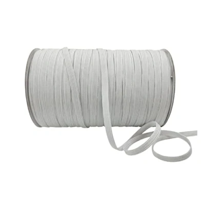 Imagen de 200 Metros Goma Elástica para Mascarillas, Cinta Elastica Costura, Elastica, Plano Tela Blanco Coser Y Manualidades DIY Cordon Elastico Costura.(200mX4mm)