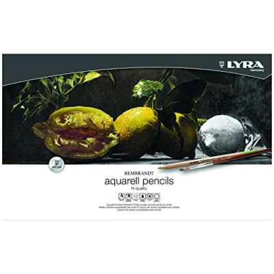 Imagen de LYRA Rembrandt Aquarell, Lápices de colores Acuarelables para Bellas Artes, hexagonal, Estuche Metal, surtidos, 72 unidades