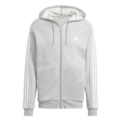 Imagen de adidas Essentials Fleece 3 stripes Full zip Hoodie Sudadera, Brgrin, XXS Hombre