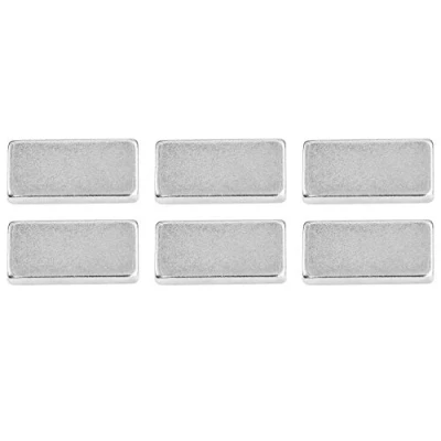 Imagen de Connex DY7100008 MTS Magnete Juego de 6 imanes Cuadrados neodimio, Fuerza sujeción 4 kg, 0, 20 x 10 3 mm (6 Stück),