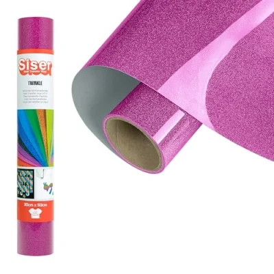 Imagen de SISER Vinilo termotransferible (HTV), Rosa, 50 x 30 cm