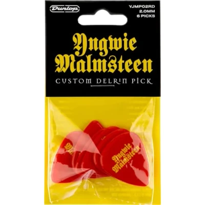 Imagen de JIM DUNLOP Púas Signature Yngwie Malmsteen Delrin 2mm Saco de 6, Rojo