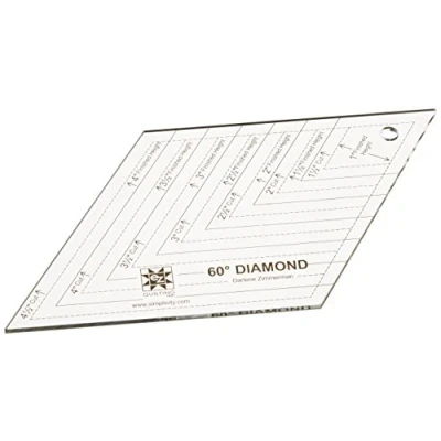 Imagen de Simplicity EZ Quilting Plantilla de acrílico en Forma Diamante (ángulo 60º)
