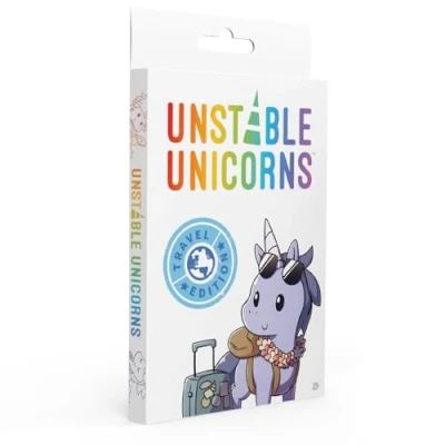 Imagen de TeeTurtle , Unstable Unicorns Travel Edition Card Game Ages 14+ 2 4 Players 30 45 Minutes Playing Time