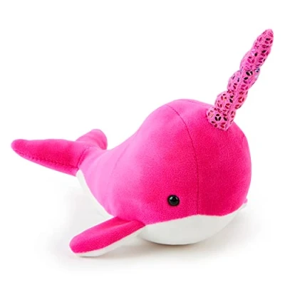 Imagen de Zappi Co Peluche Narval Rosa (15 17 CM) Colección Animales Safari Recién Nacido Niño Primer Suave