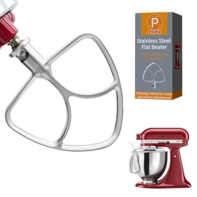 Imagen de K45SS Accesorio de batidor plano acero inoxidable para batidoras Kitchenaid 4.5 a 5 cuartos galón