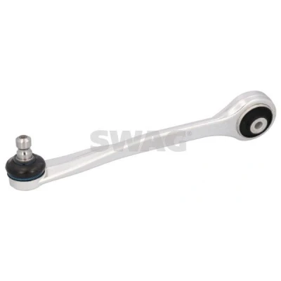 Imagen de SWAG 30 93 6598 Barra oscilante, suspensión de ruedas con apoyo Eje delantero, izquierda, arriba, delante Brazo oscilante transversal Aluminio