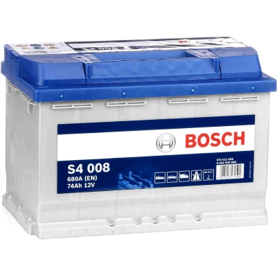 Imagen de BOSCH S4 0 092 S40 080 Batería de arranque 12V 74Ah 680A B13 AUDI: A4 B7 Berlina, A3 Hatchback, A2, VOLKSWAGEN: Golf 5, Touran I norauto, oscaro,