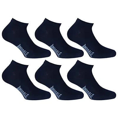 Imagen de Lonsdale Sneaker 6 Pares Calcetines, Algodón (Azul, 39 42)