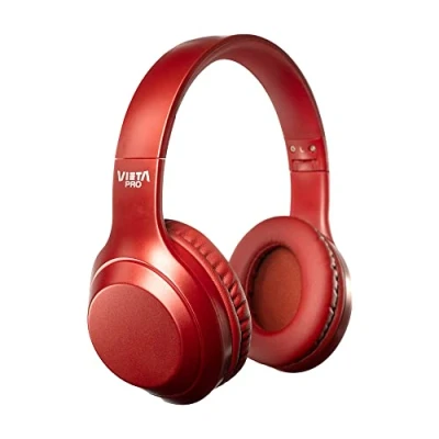 Imagen de Auriculares inalámbricos Vieta Pro Silence 2, Dual Pairing, ANC 25dB; 20h, Bluetooth, Rojo