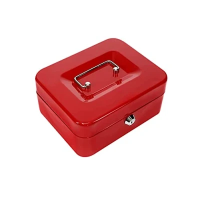 Imagen de Kippen 10033r1 cassetta portavalori rossa. dimensioni: 150x120x80 mm