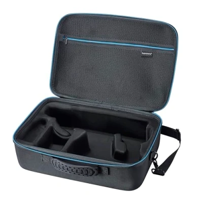 Imagen de Supremery Funda compatible con martillo combinado de batería Makita DHR243Z, Maletín rígido, accesorios, bolsa compacta, negro / azul, azul