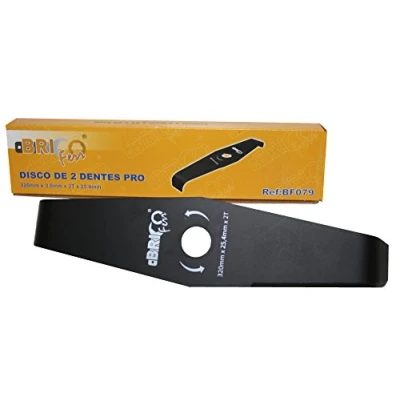 Imagen de Bricoferr BF079 Disco cuchilla de 2 puntas para desbrozadora