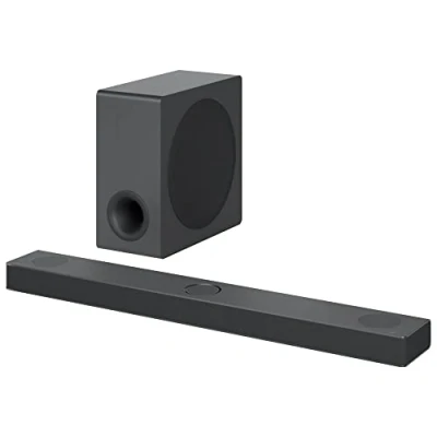 Imagen de LG S80QY Barra de Sonido Inteligente, 480W, 3.1.3 Canales con Triple Altavoz Atmos Vertical, Compatible Altavoces Traseros SPQ8 S, Envolvente Dolby Atmos, dst:X e IMAX, Color Negro