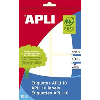 Imagen de APLI 1655 Etiquetas blancas (40 x 75) 10 hojas