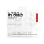 Imagen de Set De 30 Cubitos Hielo Reutilizables Kikkerland Blancos