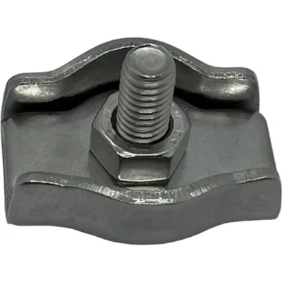 Imagen de 5x Abrazadera de cable Simplex Acero inoxidable V4A 316 5mm cuerda alambre