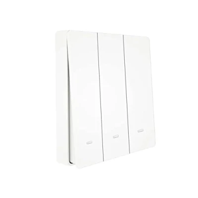 Imagen de interruptor de pared inalámbrico, WiFi + RF 433, conexión donde se desee, compatible con Alexa, conmutador inalámbrico para luces y aparatos eléctricos (3 botones)