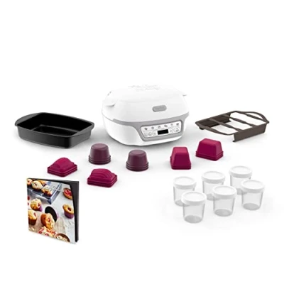 Imagen de Tefal KD812110 Cake Factory Délices Silver Appareil à Gâteau Delights Maker, plástico