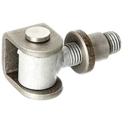 Imagen de Alberts 418311 Pernio de pórtico, Ajustable, Armella galvanizada en caliente, perno unión y anillo seguridad acero inoxidable, Roscado M20