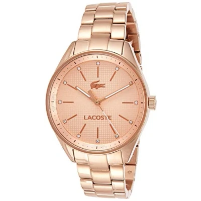 Imagen de Lacoste Reloj Analógico de Cuarzo para mujer con Correa en Acero Inoxidable color oro rosado 2000899