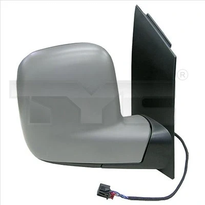 Imagen de Espejo retrovisor Tyc 337 0310 izquierda imprimado para ajuste elect. espejo, asférico, calefactable VOLKSWAGEN: CADDY 3, 4 Kombi