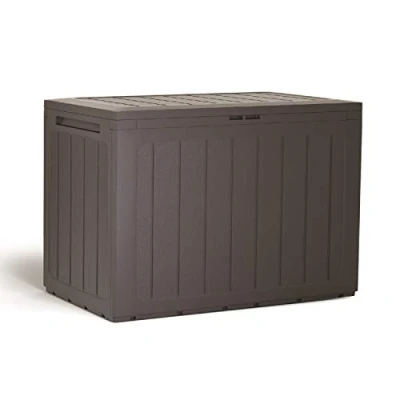 Imagen de Baul de jardin 190 litros Prosperplast Boardebox plastico en color ocre oscuro 78 x 43,3 55 cm