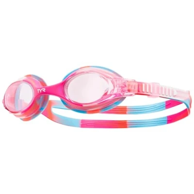 Imagen de TYR Swimples Miroir Gafas de Natación, Unisex niños, Rosa/Blanco, Talla Única