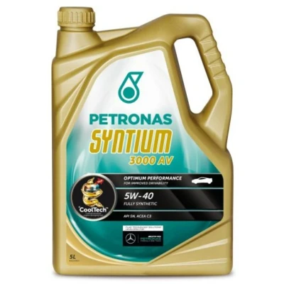 Imagen de Petronas Syntium 3000 AV 5W 40 5L Aceite de motor 70179M12EU MERCEDES BENZ: Clase C Sedán, BMW: 3 FIAT: 500L