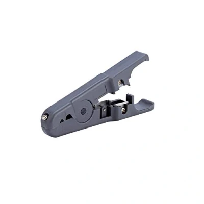 Imagen de Tosuny Herramienta Multifuncional de Pelado Cables con Cortador Cable para UTP Redondo/Plano UTP, Cuchilla Afilada Giratoria Ajustable, Gris