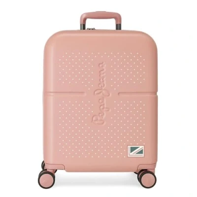 Imagen de Pepe Jeans Laila Maleta de cabina Rosa 40x55x20 cms Rígida ABS Cierre TSA integrado 37L 3,22 kgs 4 Ruedas dobles Equipaje Mano
