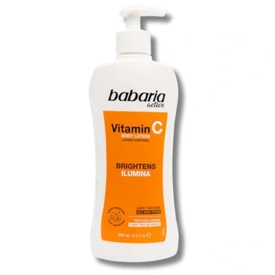 Imagen de Babaria Crema Corporal Con Vitamina C Body Milk 400ml Hidratante Hombre Y Mujer Cuerpo