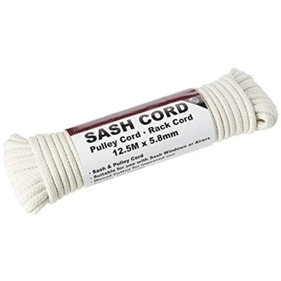 Imagen de Merriway BH03161 Algodón Encerado Sash Y Pulley Cable 12.5 Mx 6 Mm (Paquete De 1)