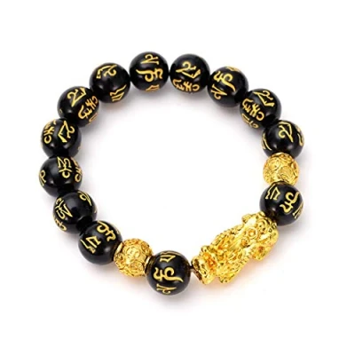 Imagen de BOBEINI Pulsera PIXIU para Mujeres, Hombres, Riqueza, Budismo, Pulsera, trae Suerte, Valiente, Pulseras de Feng Shui, joyería Amuleto la Suerte