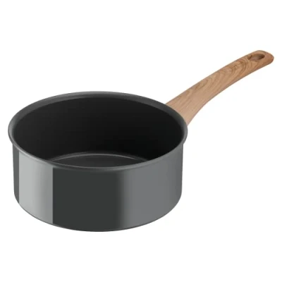 Imagen de Tefal Cacerola de 20 cm, inducción, revestimiento antiadherente cerámica, Eco diseñado, reciclado, cocina sana, fabricada en Francia, Renew C4253013, efecto madera claro