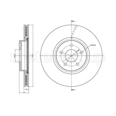 Imagen de Disco de freno METELLI 23 1512C