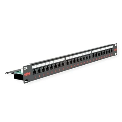 Imagen de Roline Cat.6/class E 19&quot; Patch Panel, 24 Ports, Utp Black