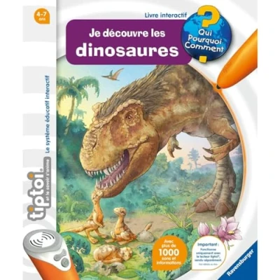 Imagen de Ravensburger tiptoi® Libro Interactivo Descubrir Les Dinosaurios Juego Educativo electrónico sin Pantalla A Partir de 4 años Versión Francesa 00145
