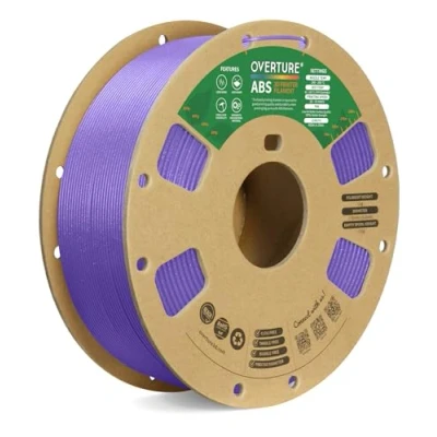 Imagen de OVERTURE Filamento ABS 1,75mm, de Impresora 3D 1kg Carrete (2,2lbs) Resistente al Calor, Precisión Dimensional +/ 0.02 mm(Púrpura Diamante)