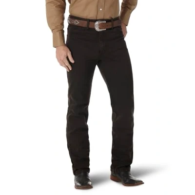 Imagen de Wrangler Pantalones Vaqueros de Corte Ajustado para Hombre (Corte Ajustado), Chocolate Negro, 33W x 30L